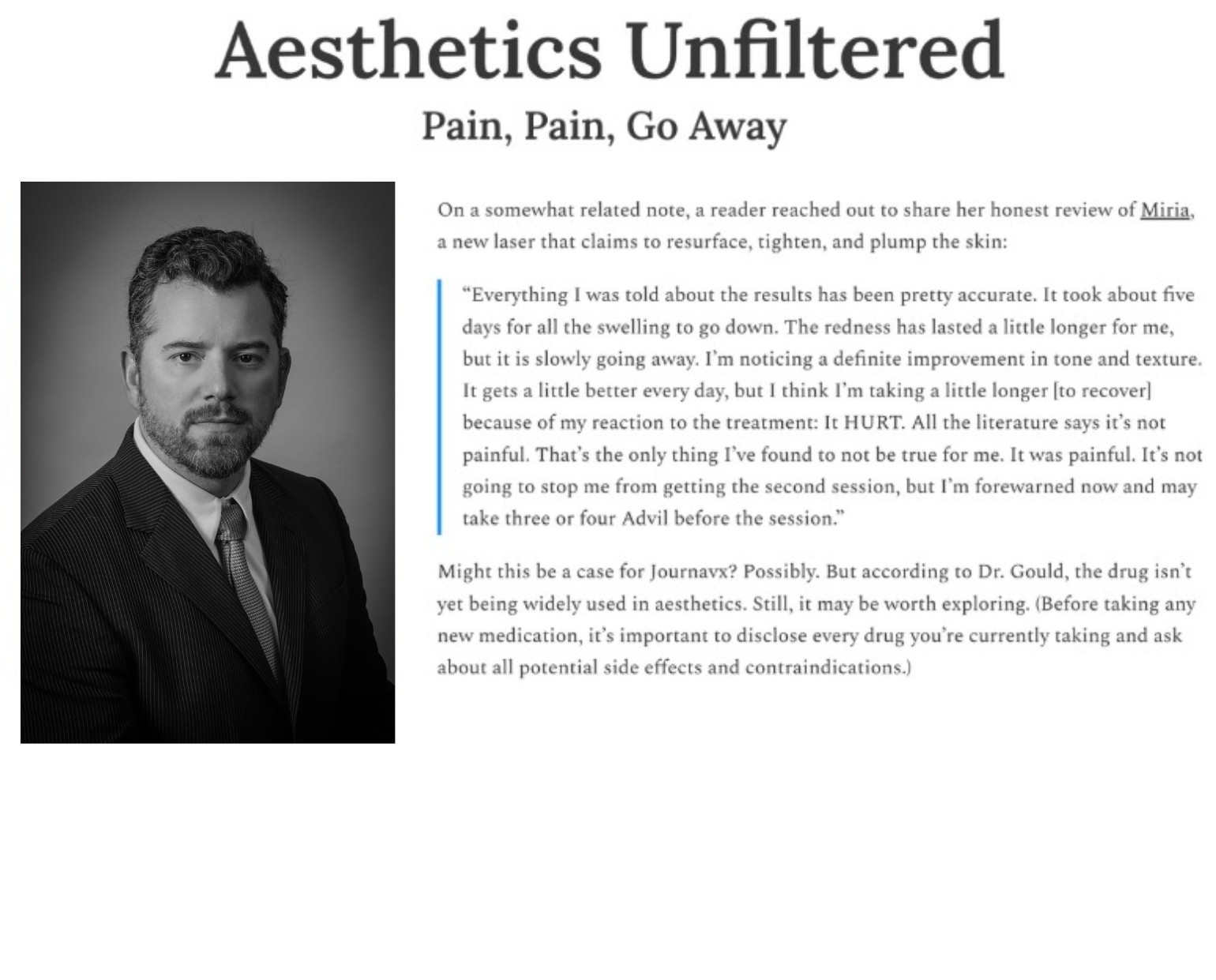 Plastic Surgery article