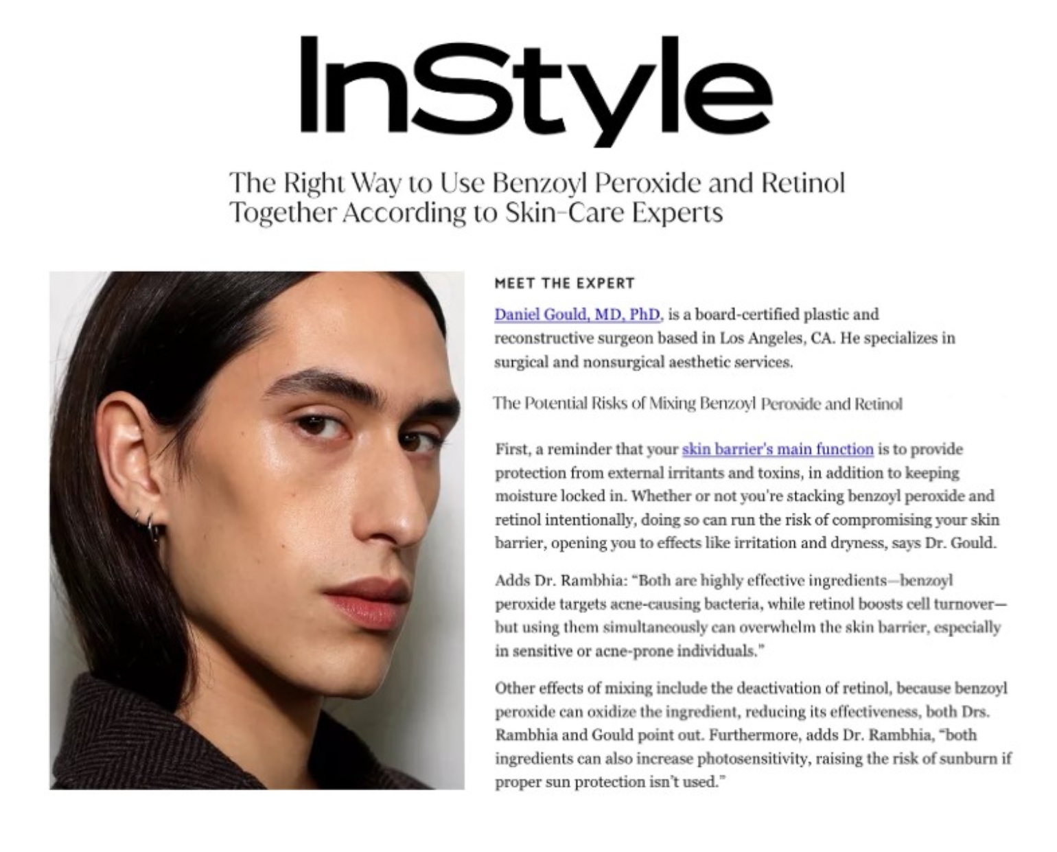 Plastic Surgery article