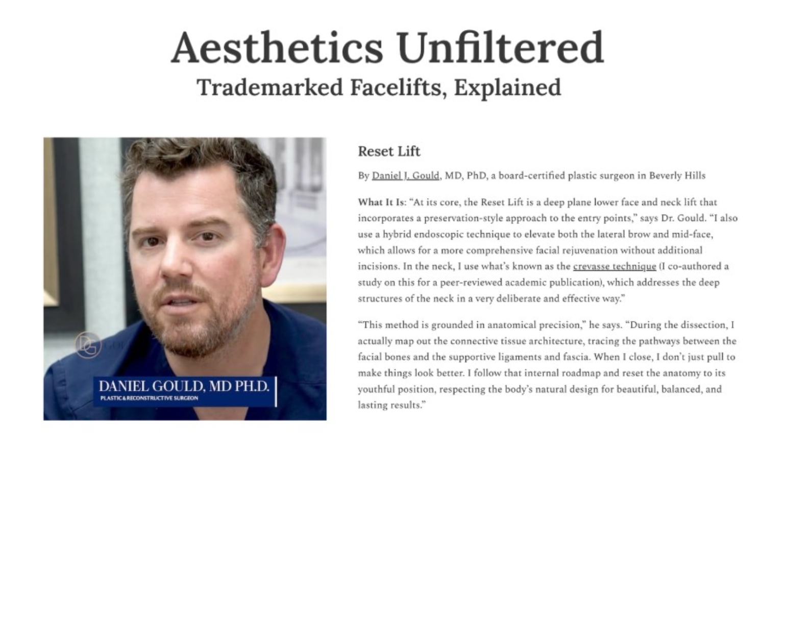 Trademarked Facelifts, Explained