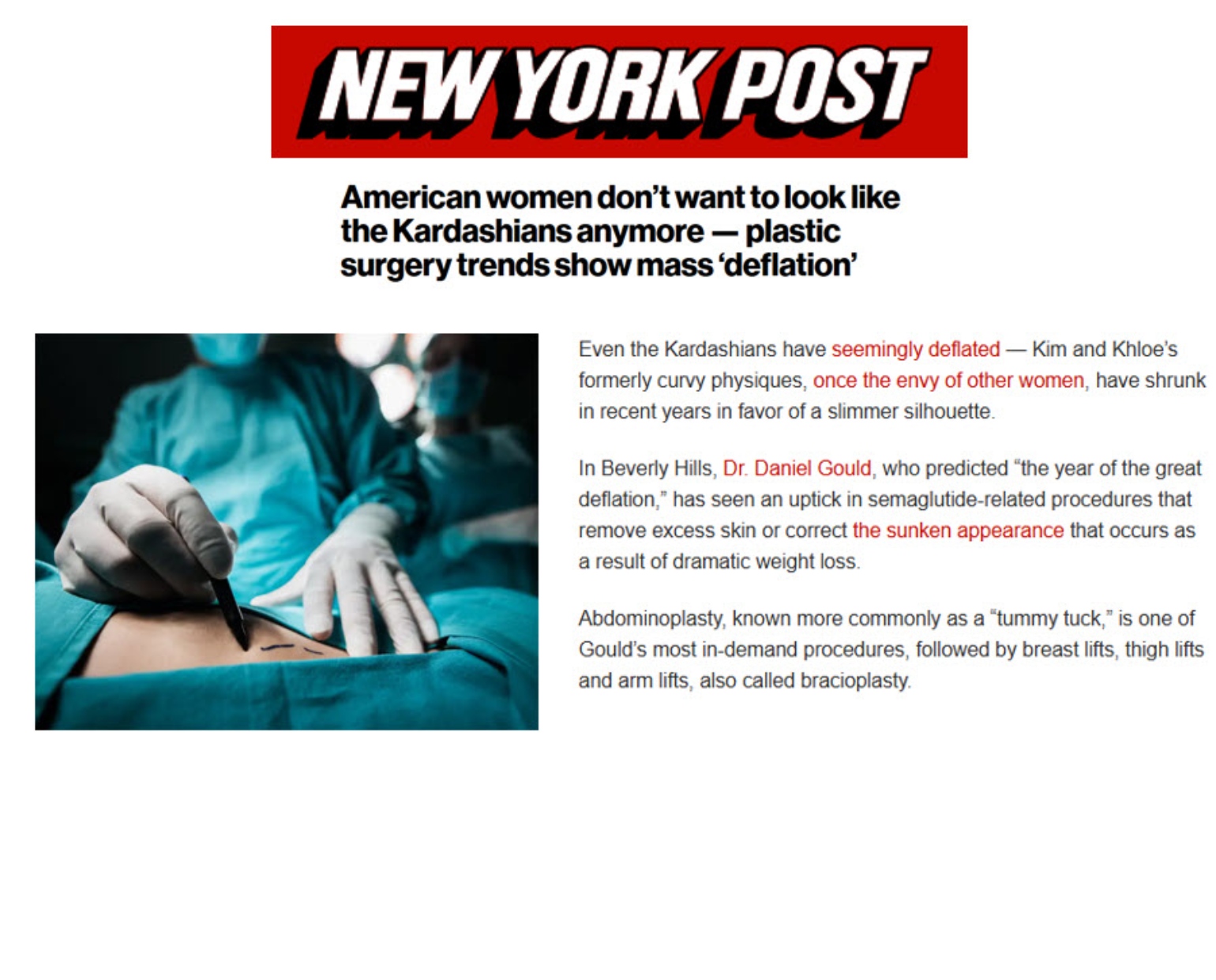 American women don’t want to look like the Kardashians anymore — plastic surgery trends show mass ‘deflation’