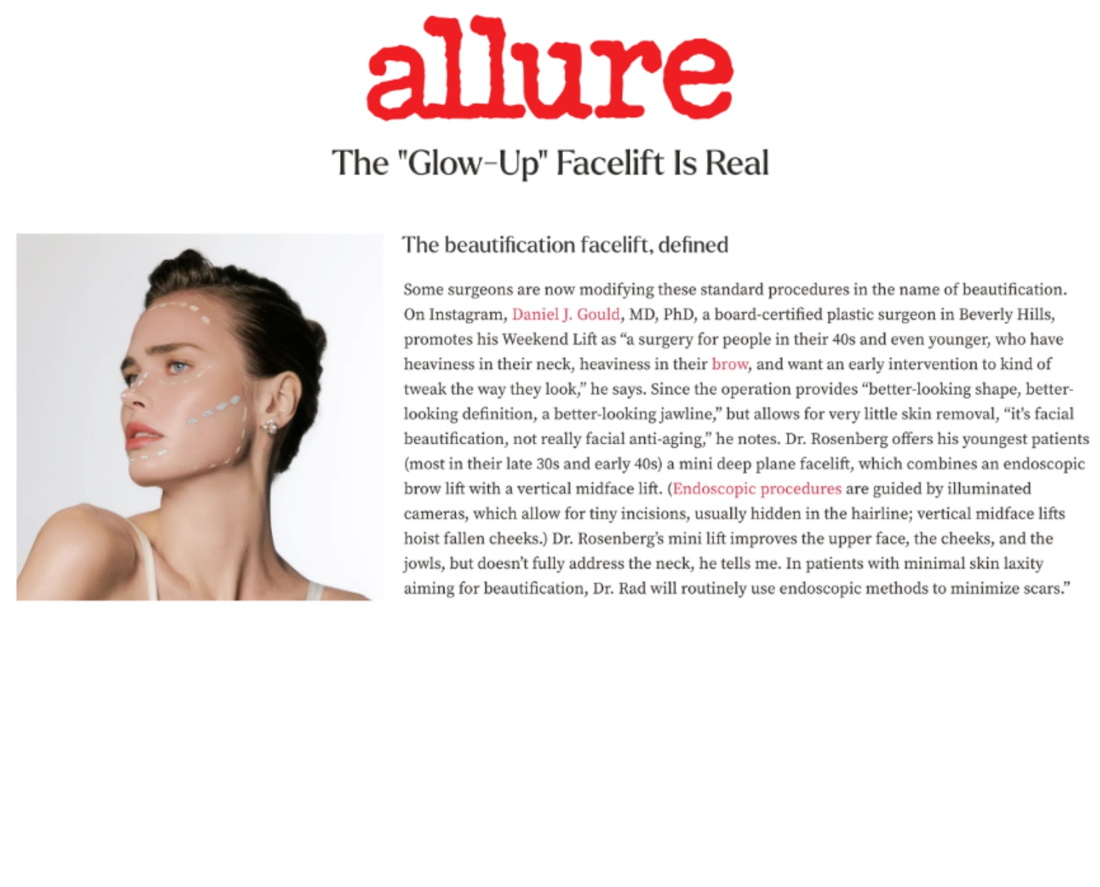 Plastic Surgery article