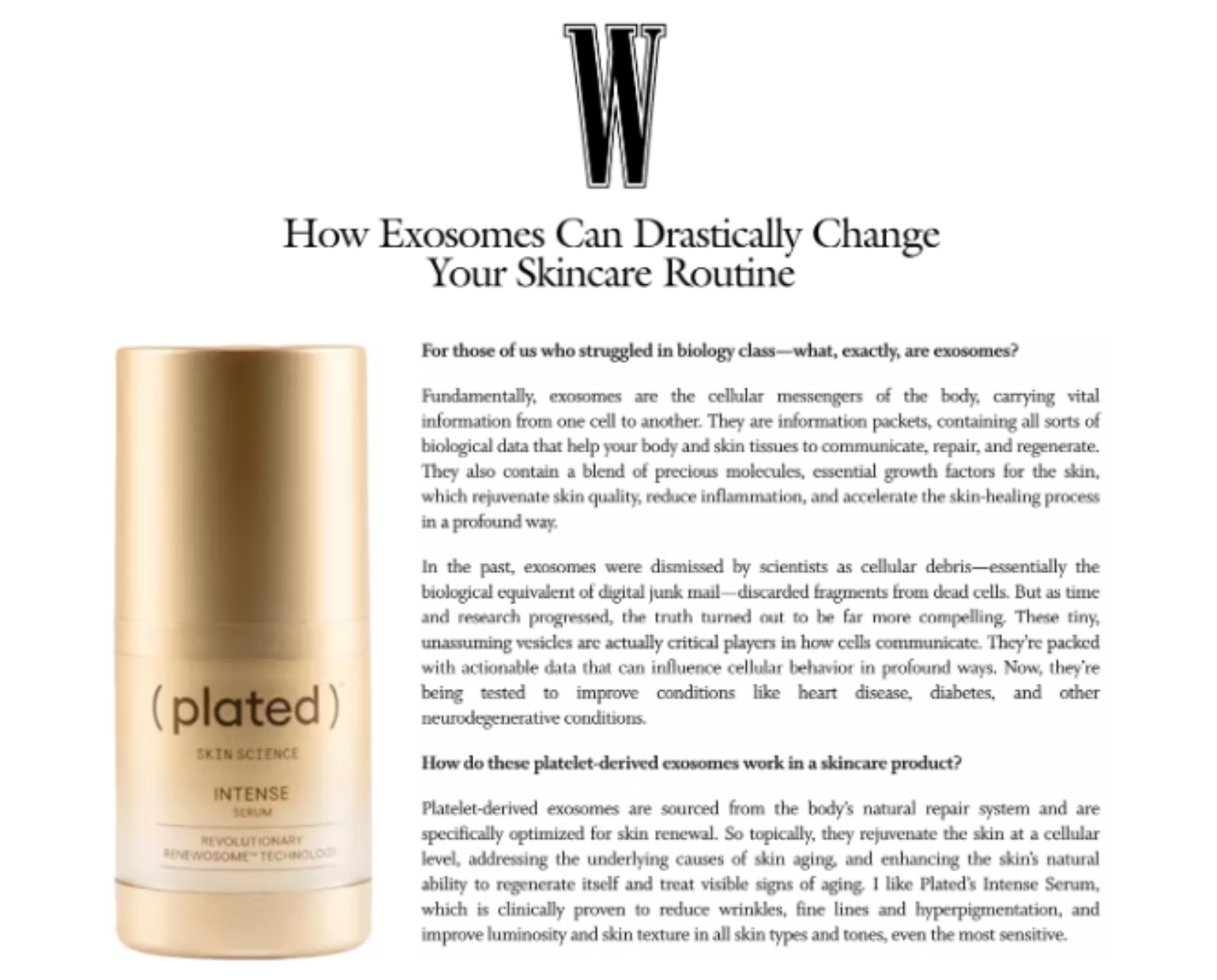 Plastic Surgery article