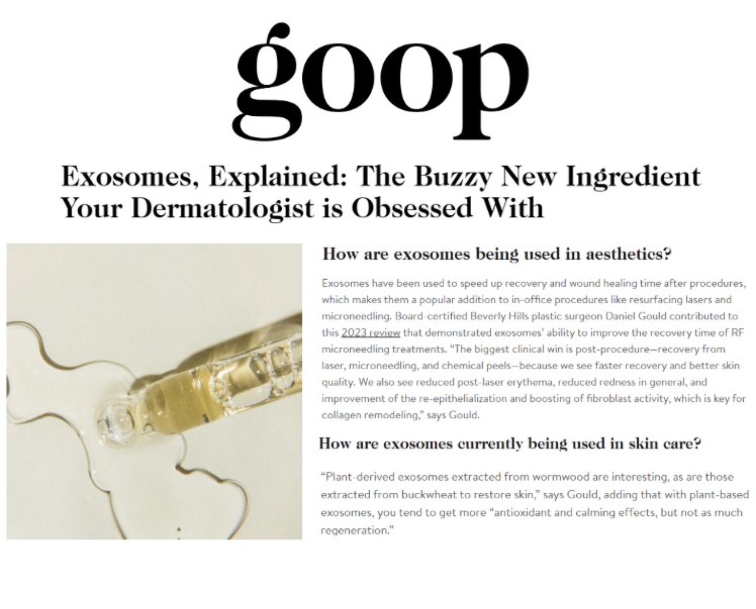 Plastic Surgery article