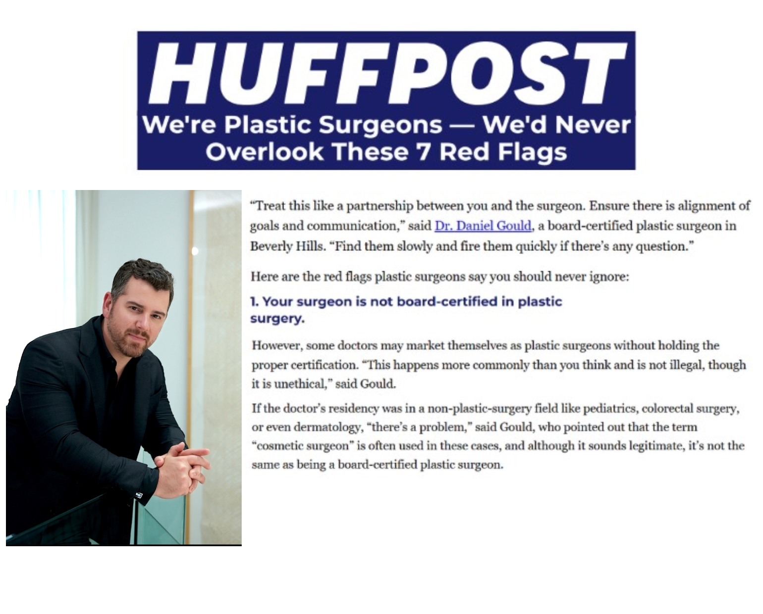 Plastic Surgery article
