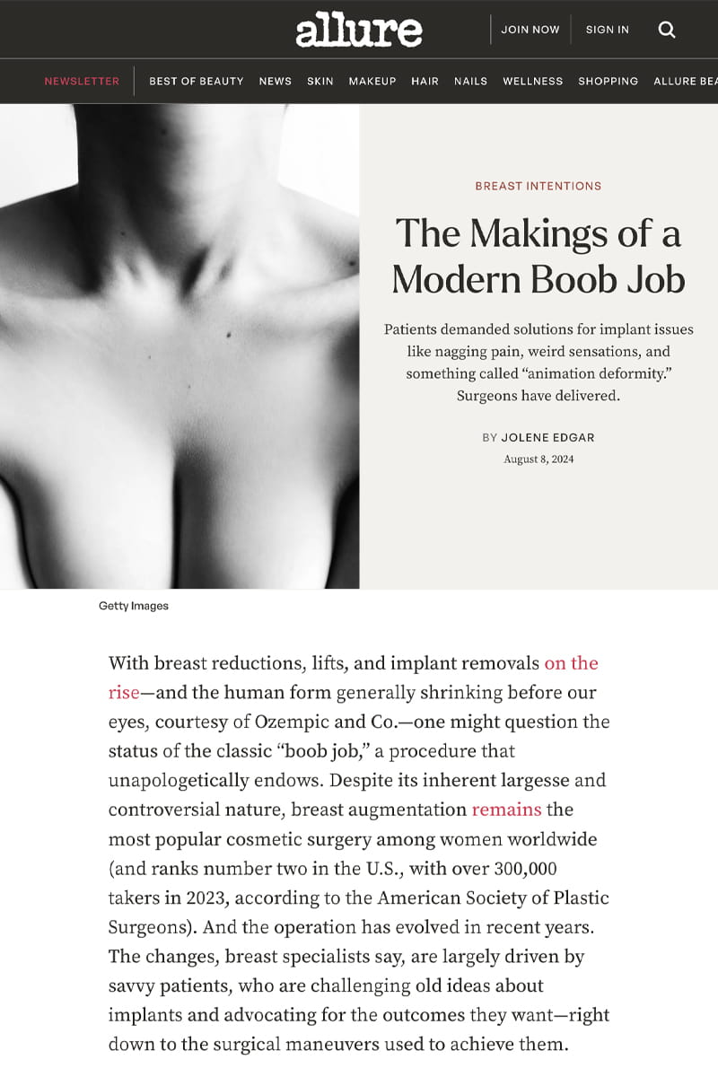 The Makings of a Modern Boob Job